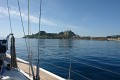 Grecia Corfu castello barca a vela